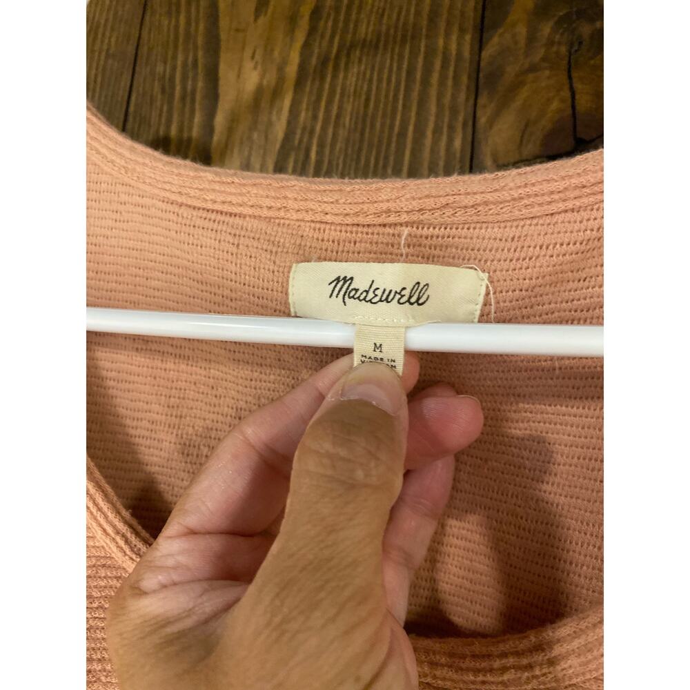 Madewell Cropped Ribbed Ruffle Top - Picture 3 of 5